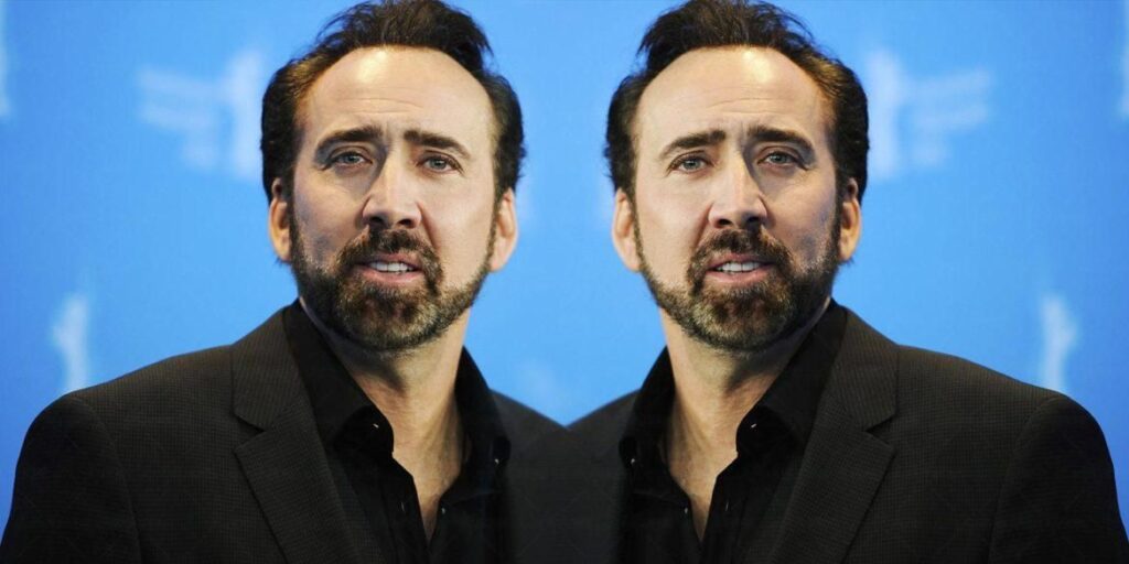 Nicolas Cage con due teste