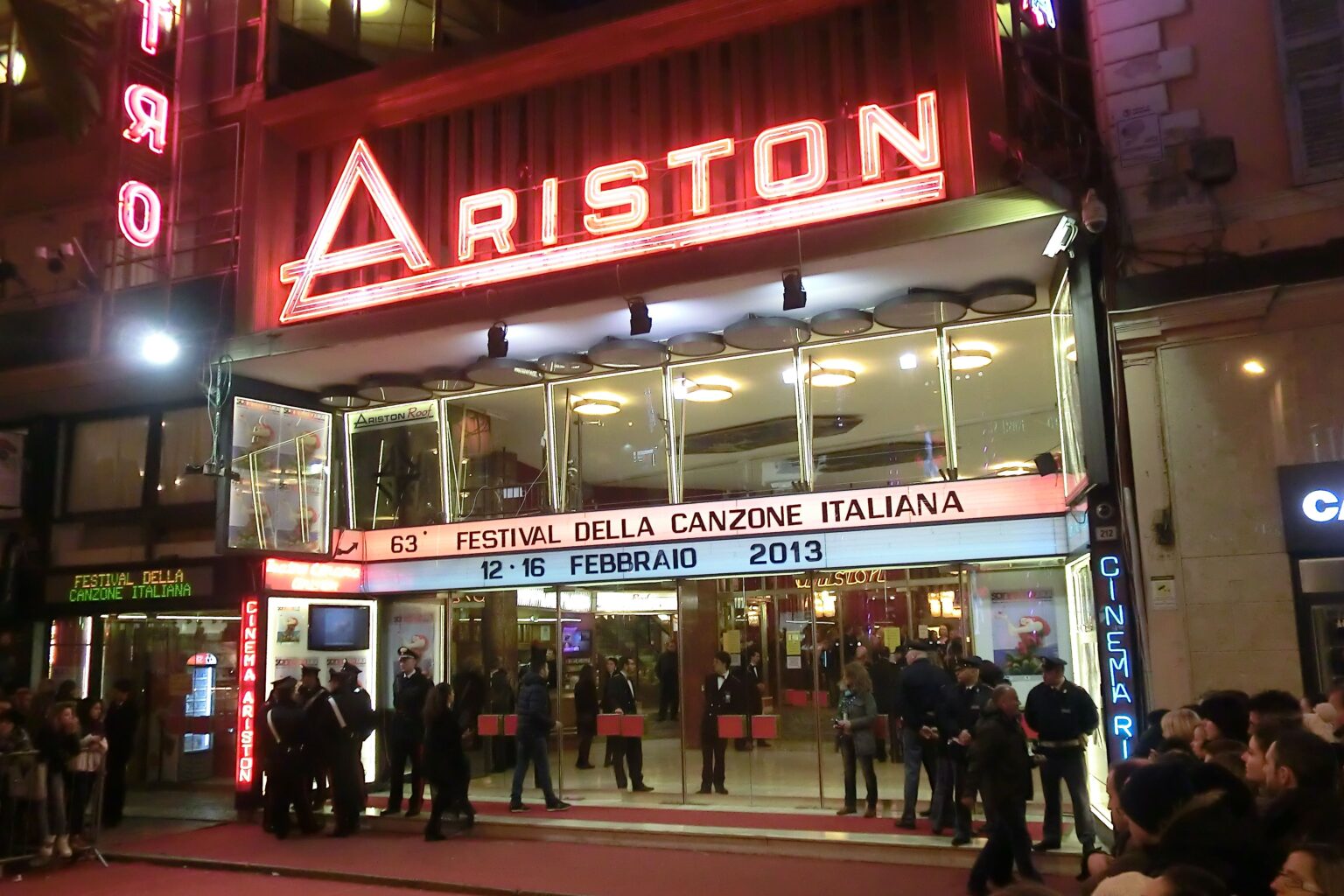 Il teatro Ariston di Sanremo