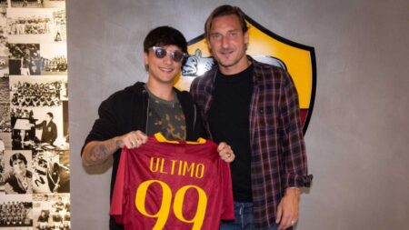 Ultimo con Francesco Totti