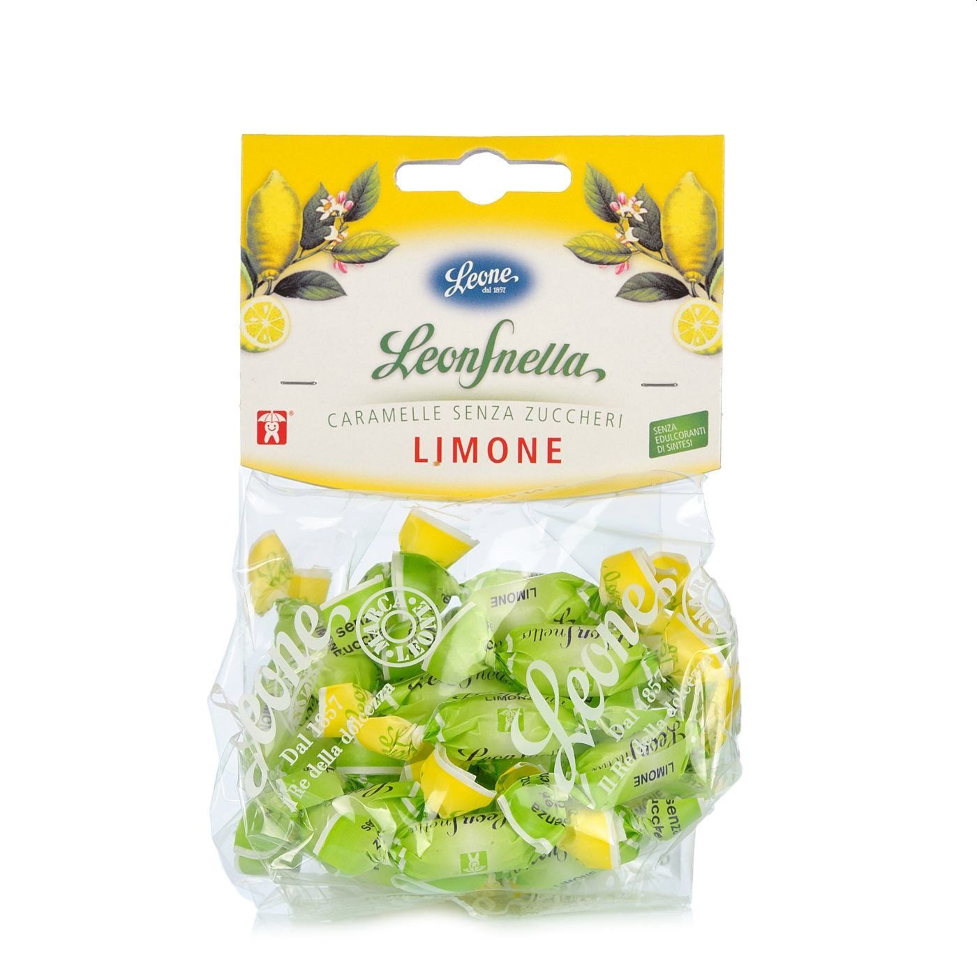 Caramelle Leonsnella al limone senza zucchero