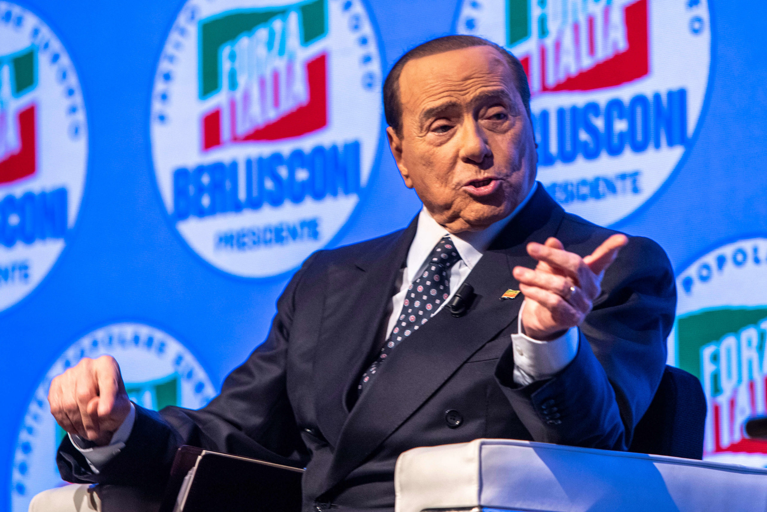 Il leader di Forza Italia Silvio Berlusconi