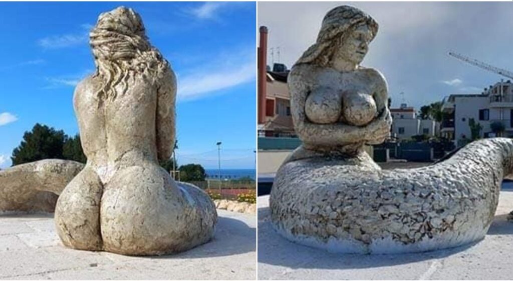 Sirena di Monopoli, una statua procace