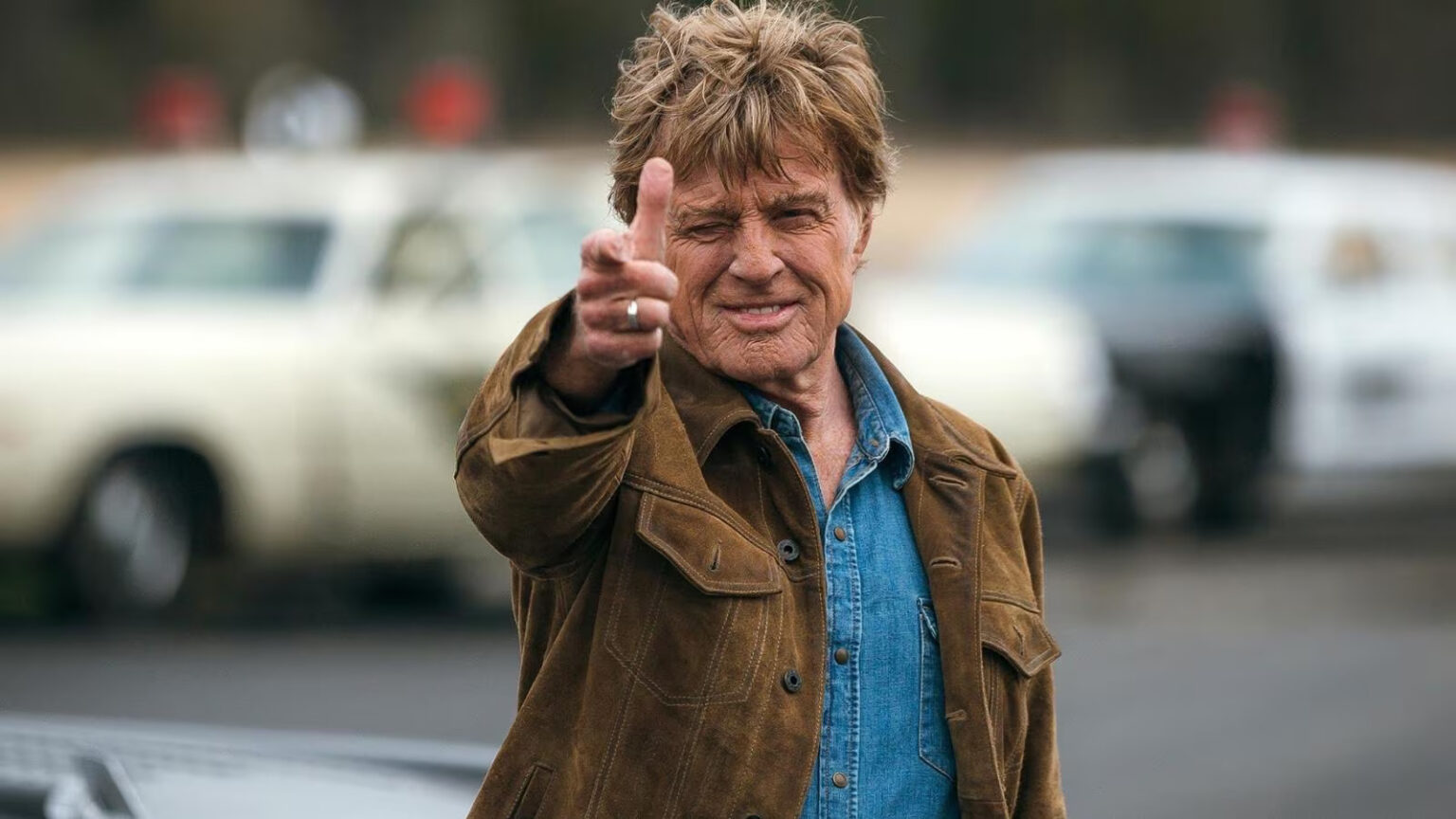 Robert Redford in una scena di Old man and the gun