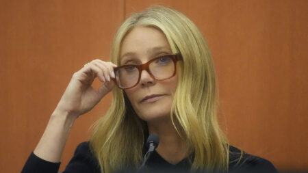 Gwyneth Paltrow durante l'udienza del processo.