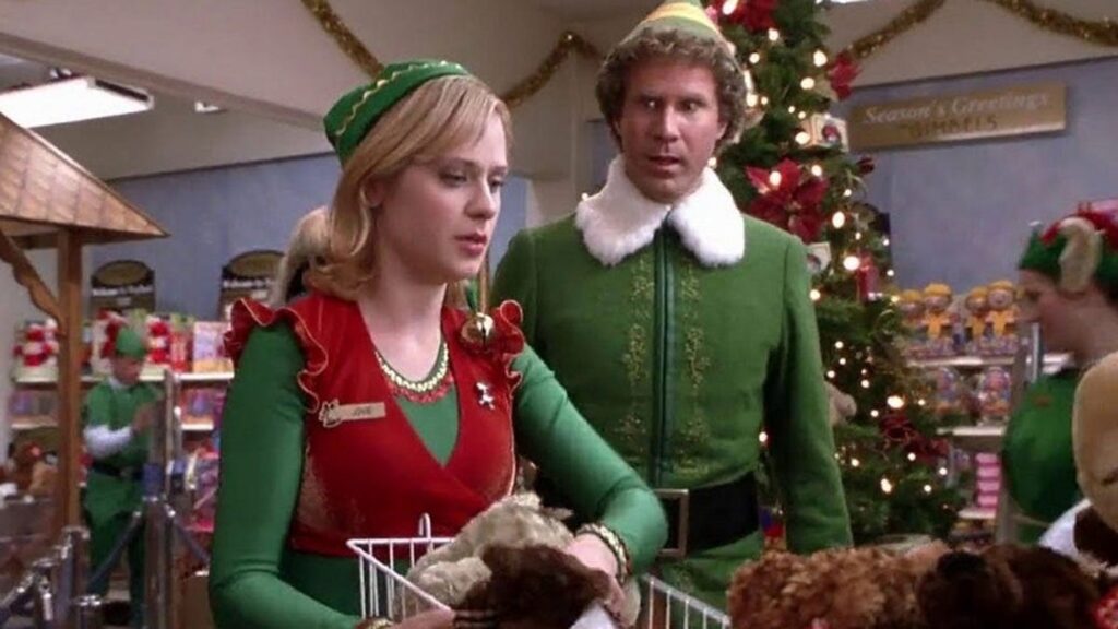 Frame che ritrae Will Ferrell in Elf