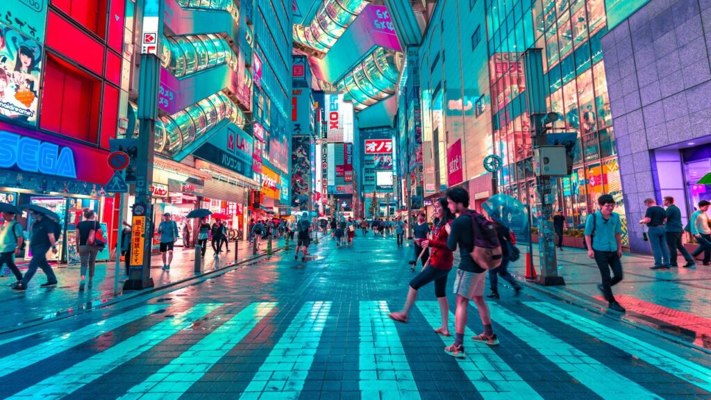 Un'immagine delle strade di Tokyo