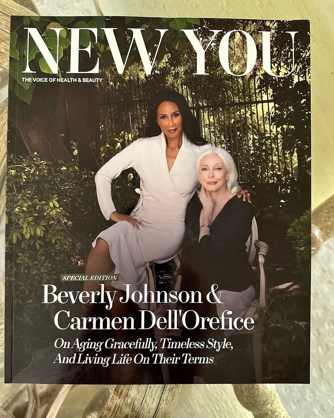 Beverly Johnson e Carmen Dell'Orefice sulla cover di New You