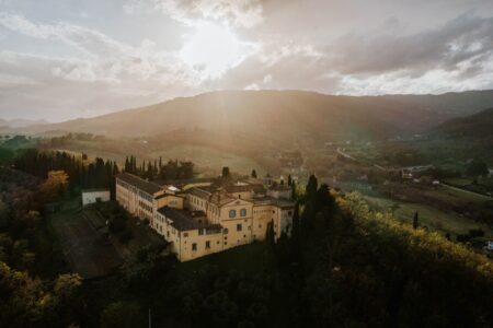 Veduta aerea del Convento di Giaccherino