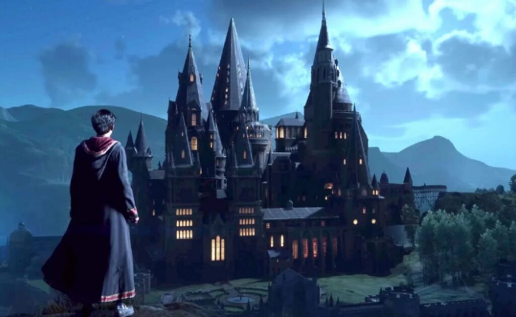 Frame tratto dal videogame Hogwarts Legacy