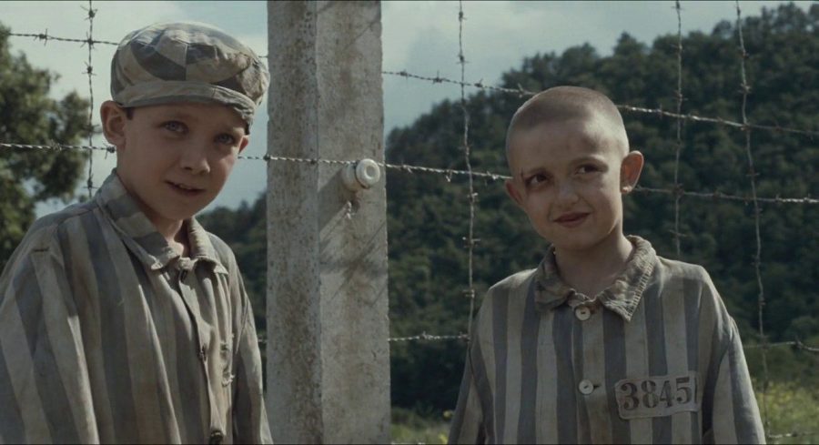 I due protagonisti del film sull'Olocausto Il bambino col pigiama a righe (MIRAMAX)