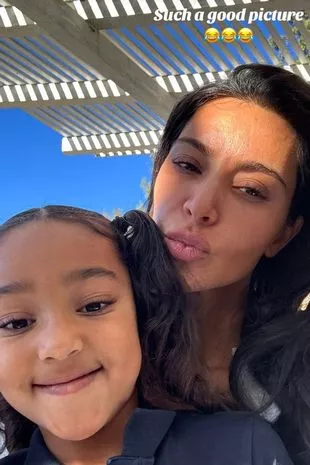 Kim Kardashian e la figlia Chicago West