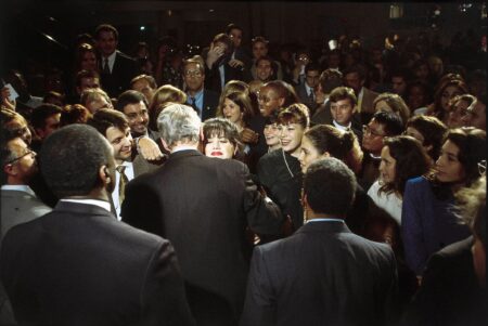 L'abbraccio tra Bill Clinton e Monica Lewinsky