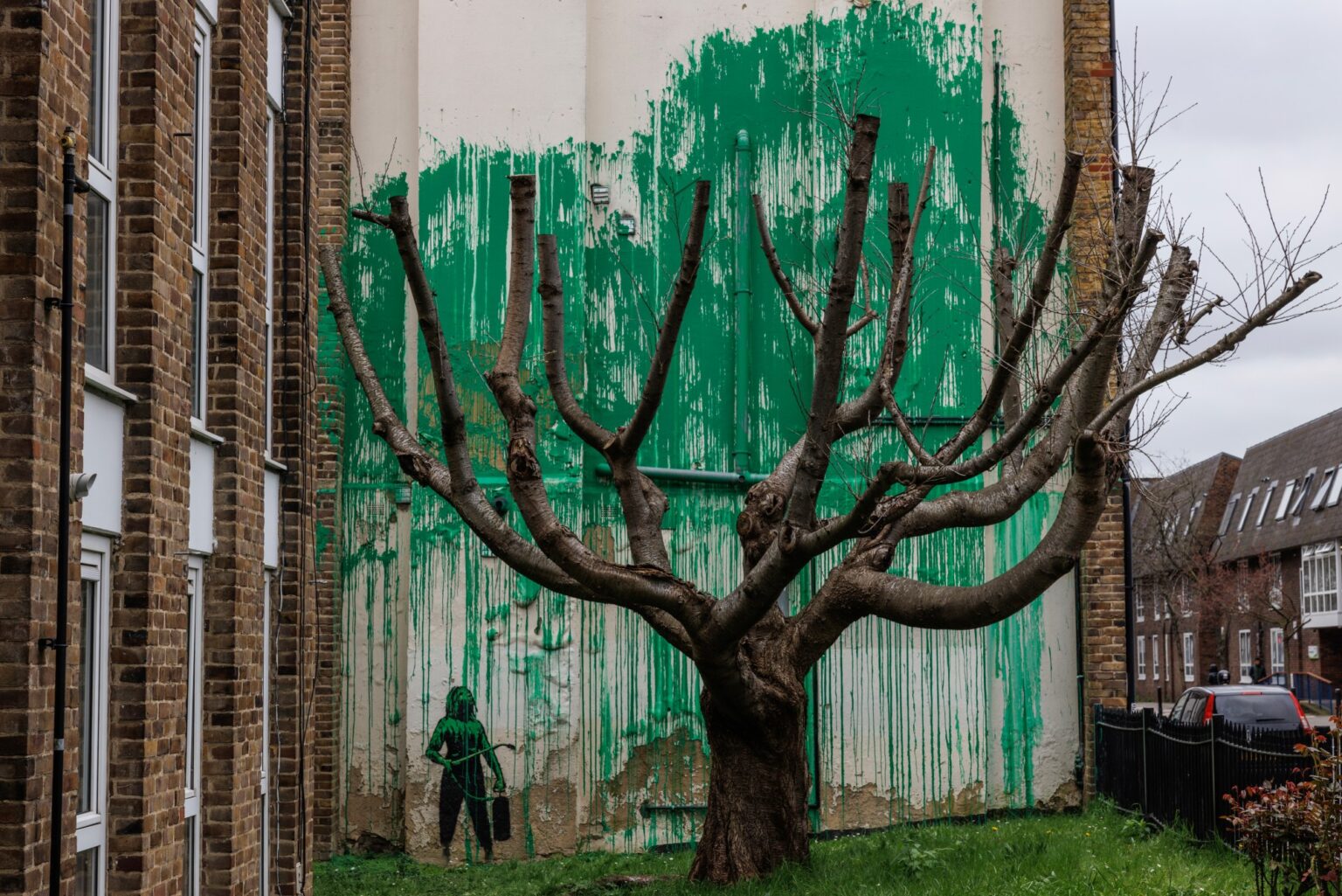 Il murale di Banksy a Londra [Getty]