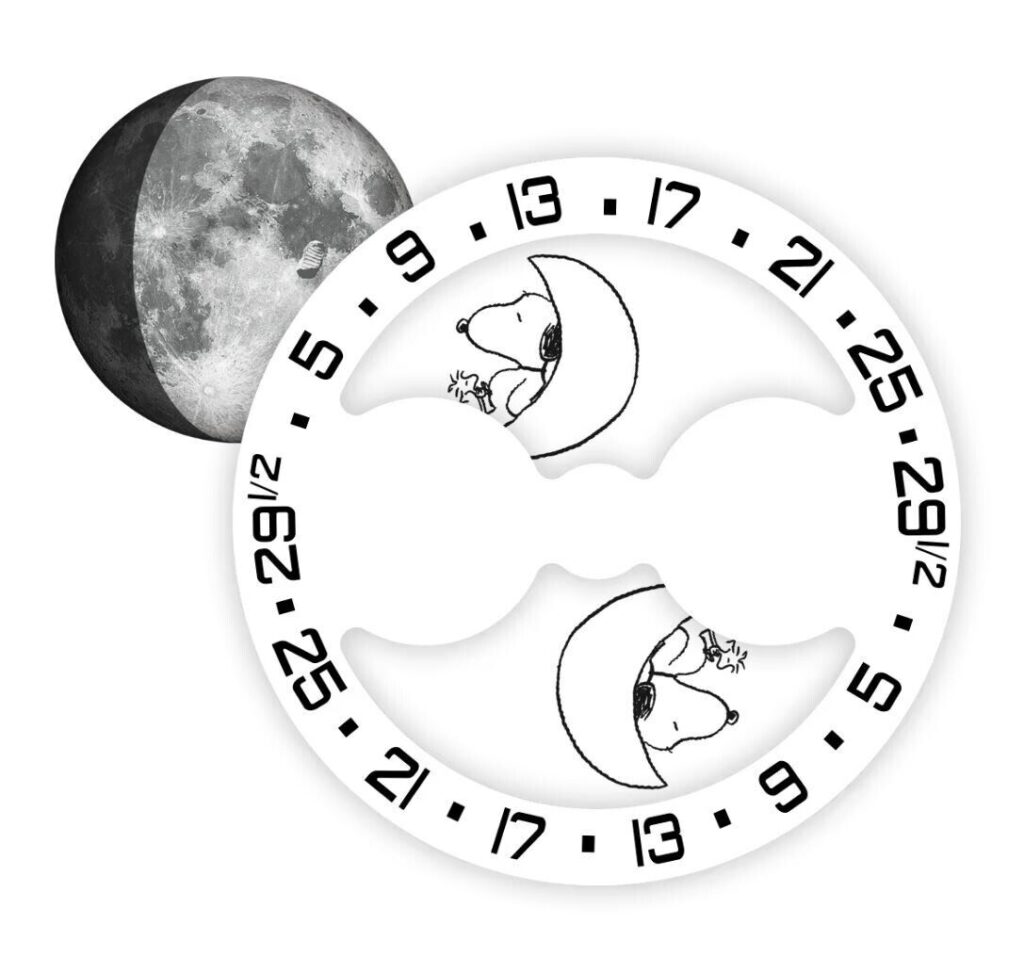 Particolare dello Snoopy Moonswatch [Ebay]
