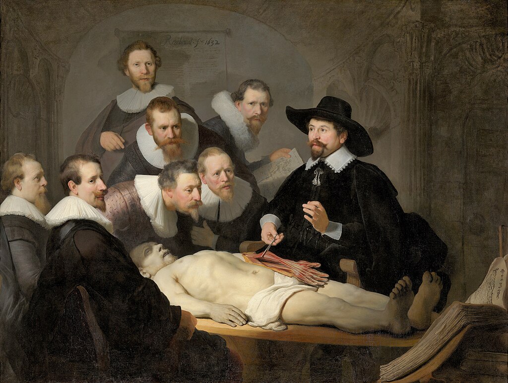 La lezione di anatomia del dottor Tulp di Rembrandt