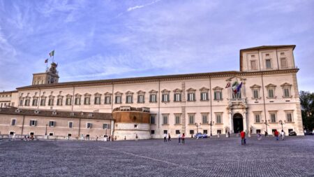 Uno scorcio del Quirinale