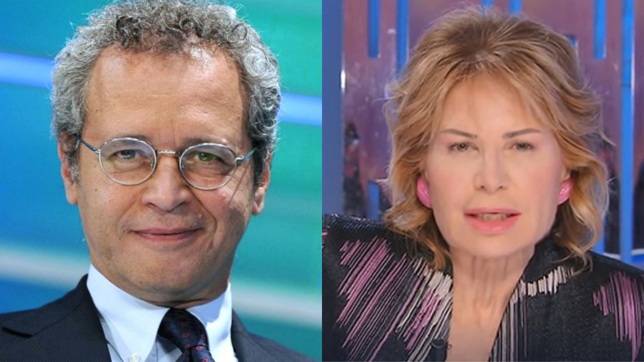 Lilli Gruber ed Enrico Mentana