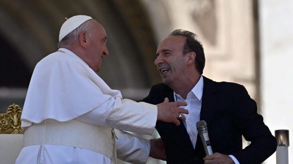 Roberto Benigni e il Papa