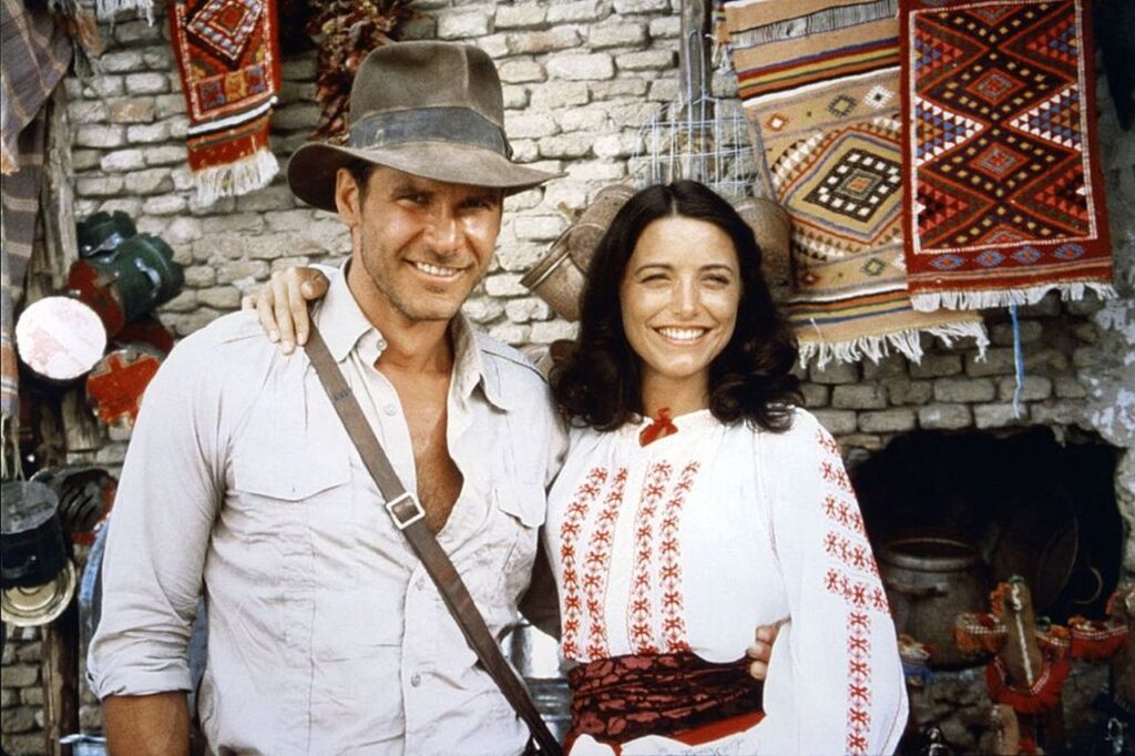 Harrison Ford e Karen Allen in Indiana Jones