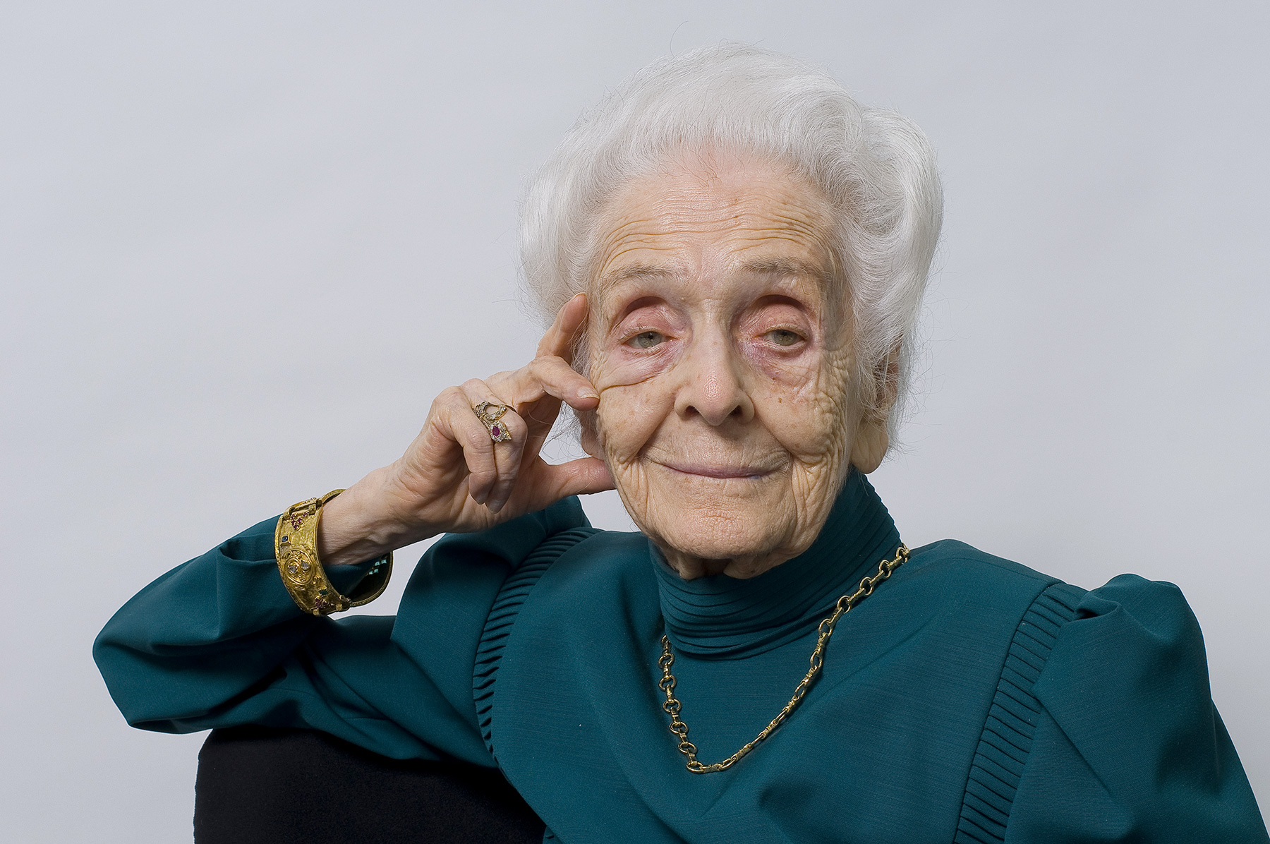 Un ritratto fotografico di Rita Levi Montalcini