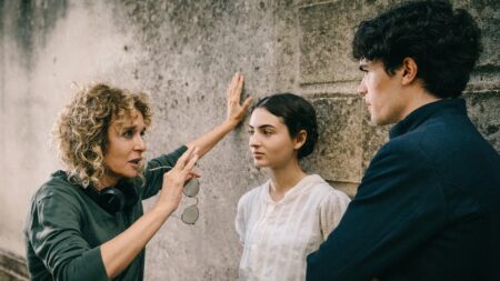 Valeria Golino sul set di L'arte della gioia PCiriello