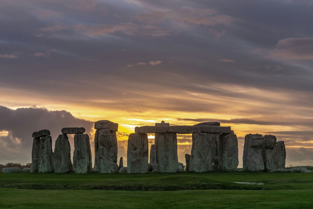 l'alba a Stonehenge