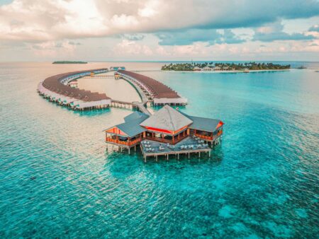 Un'abitazione nelle Maldive