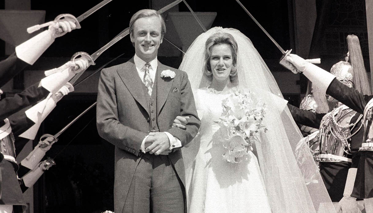 Andrew Parker Bowles. Camilla nel giorno del matrimonio