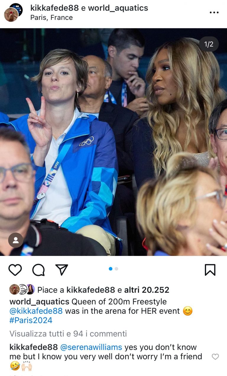 Federica Pellegrini risposta a Serena Williams