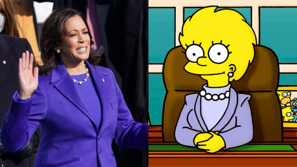 Kamala Harris e Lisa Simpson