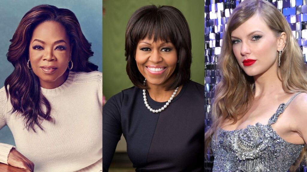 Oprah Winfrey Michelle Obama e Taylor Swift