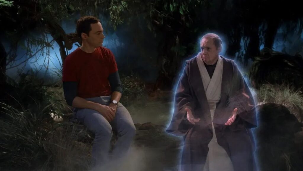 Sheldon e il professor Proton cavaliere Jedi