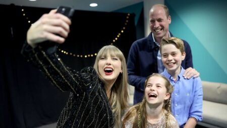 Taylor Swift e il selfe con William