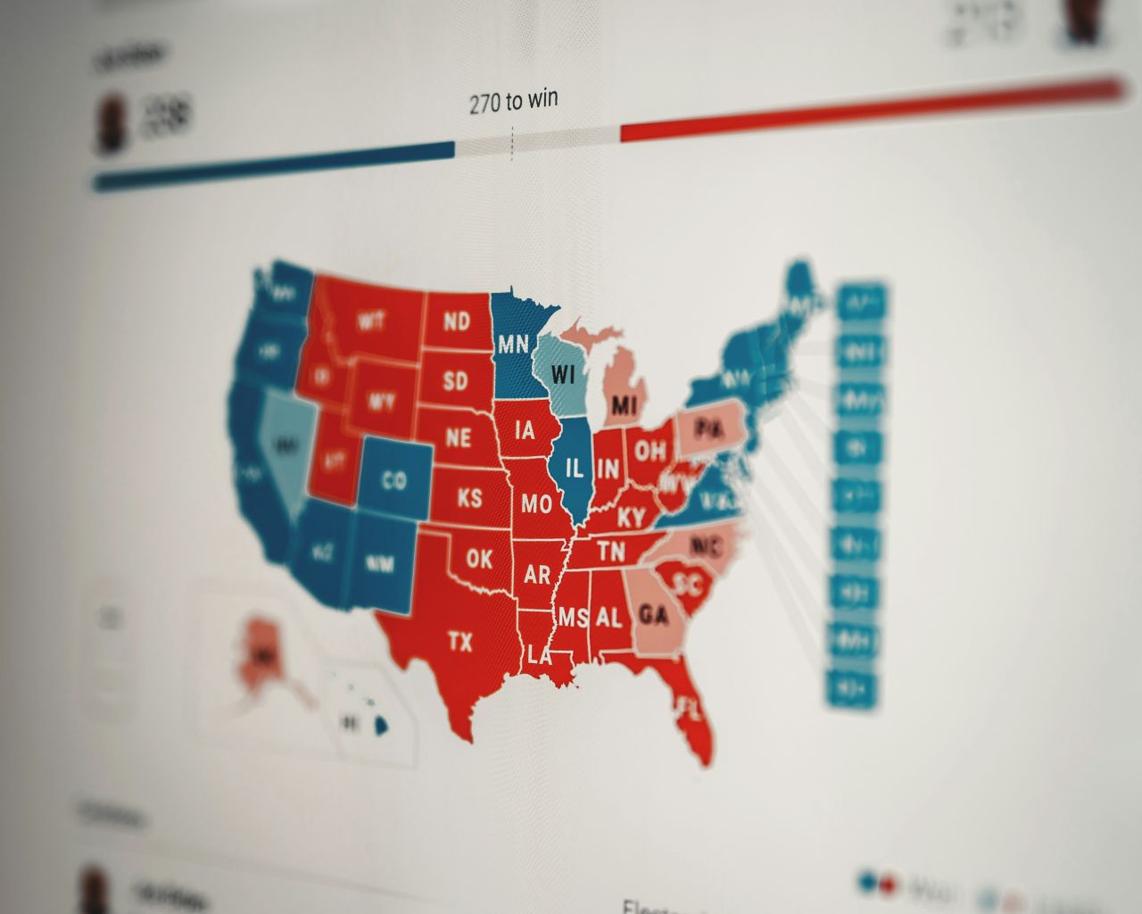 mappa voto usa