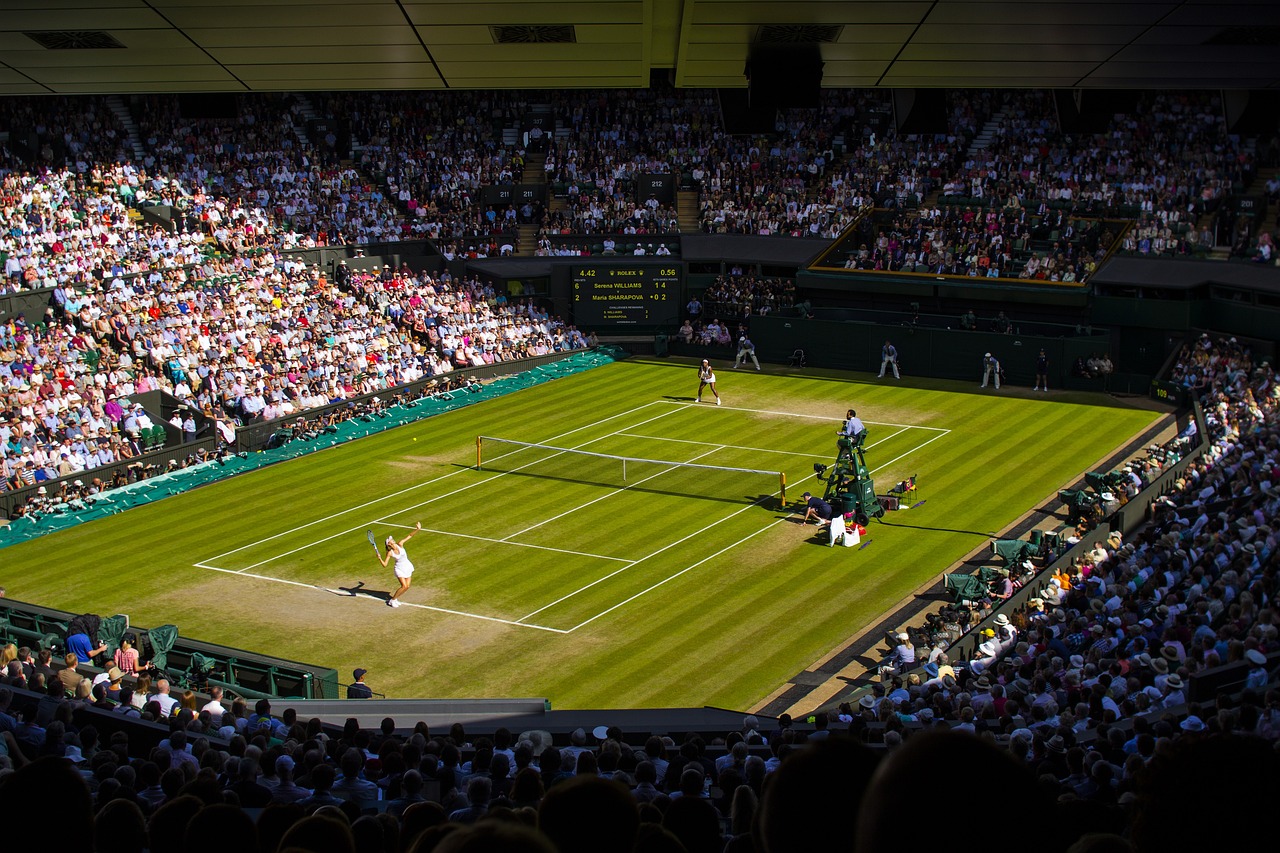 Un incontro femminile sul centrale di Wimbledon