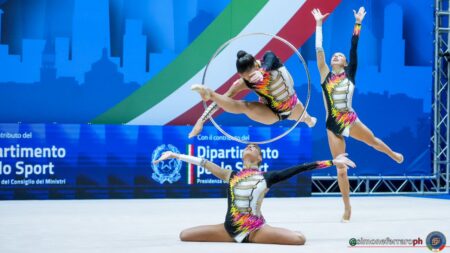 Le azzurre della ginnastica ritmica