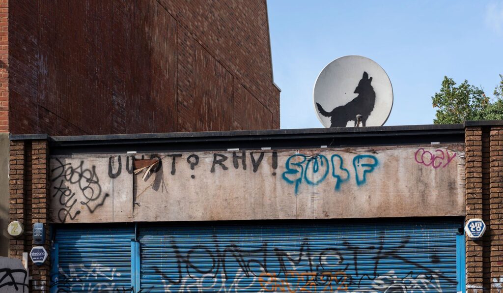 Murale Lupo Banksy