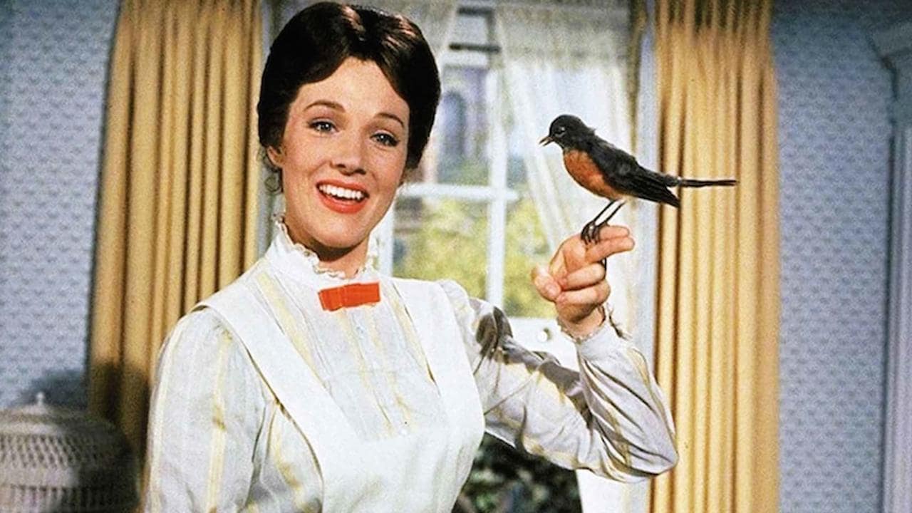 Mary Poppins con il volto di Julie Andrews 