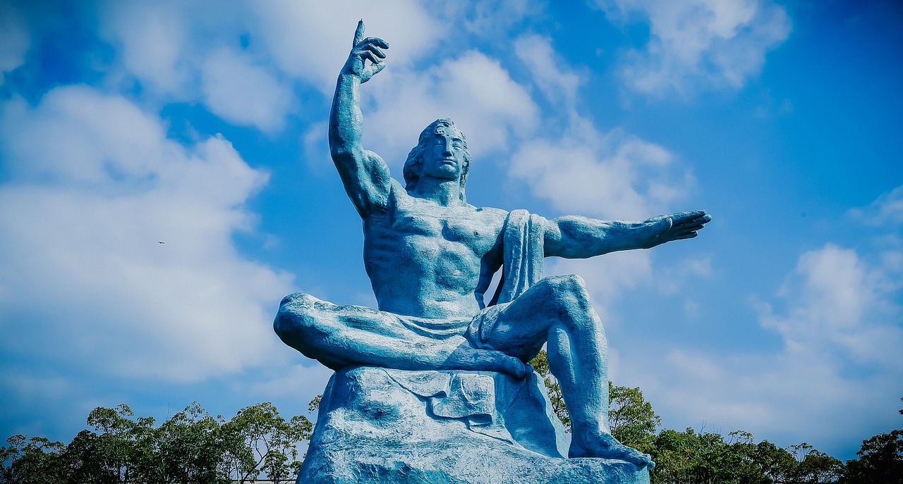 La statua di preghiera alla Pace di Nagasaki