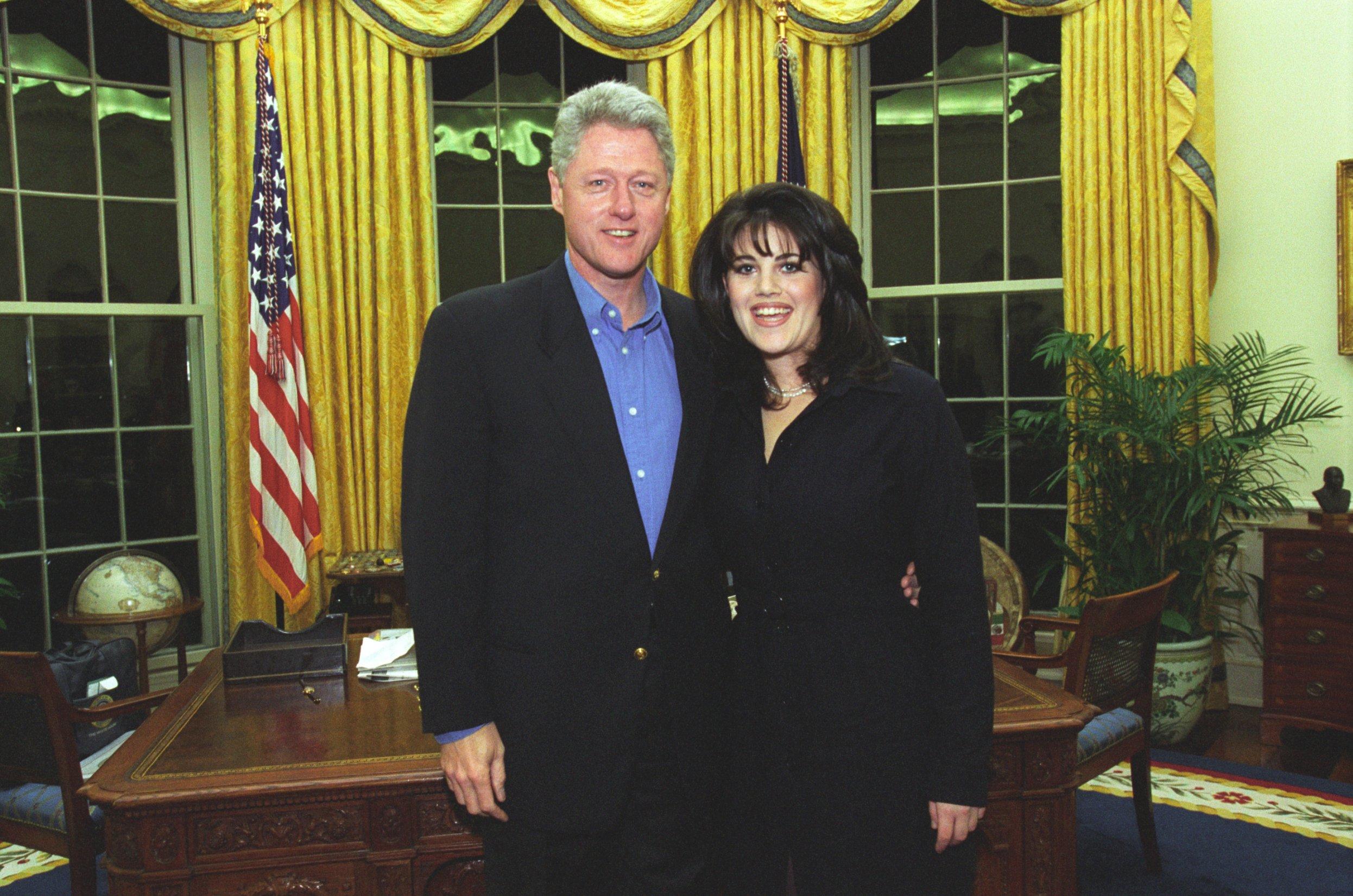 Bull Clinton e Monica Lewinsky ai tempi della loro relazione 