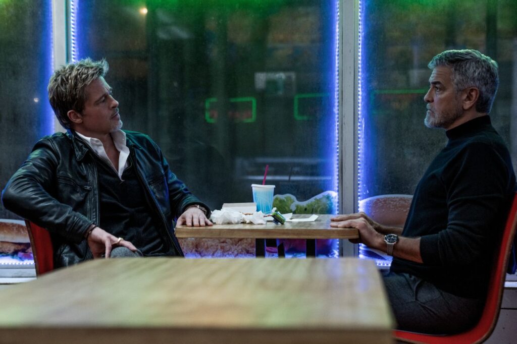 Brad Pitt e George Clooney in Wolf Lupi solitari