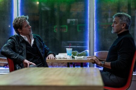 Brad Pitt e George Clooney in Wolf Lupi solitari