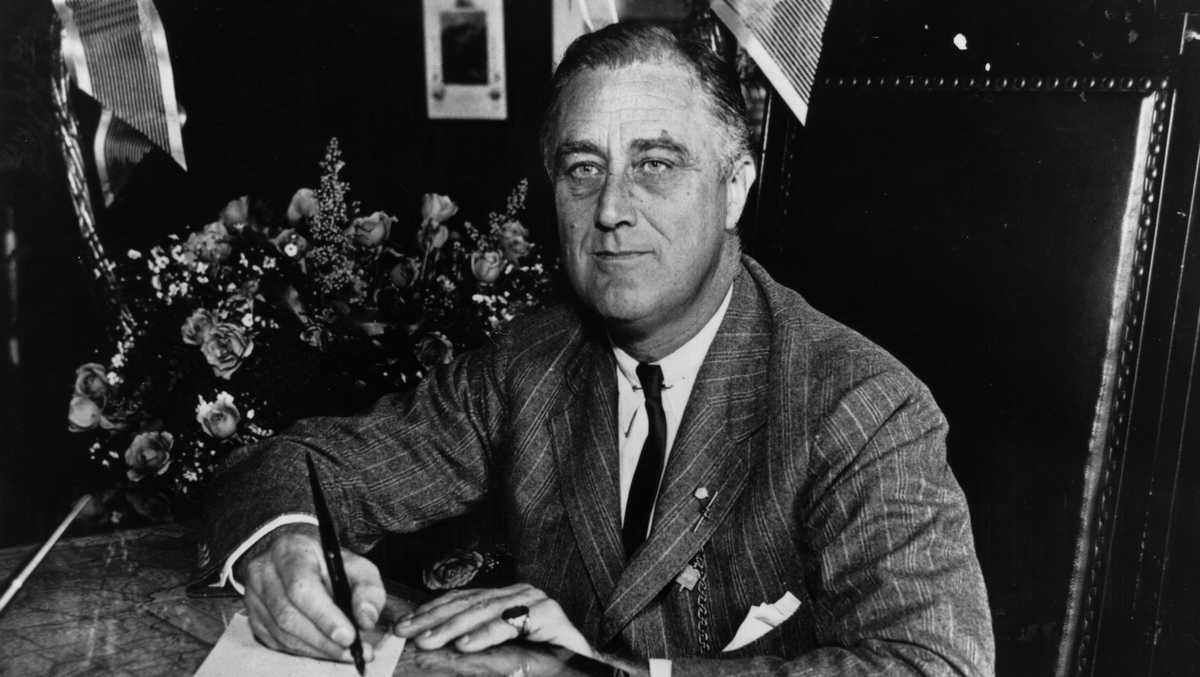 Un'immagine del presidente americano Franklin Delano Roosevelt