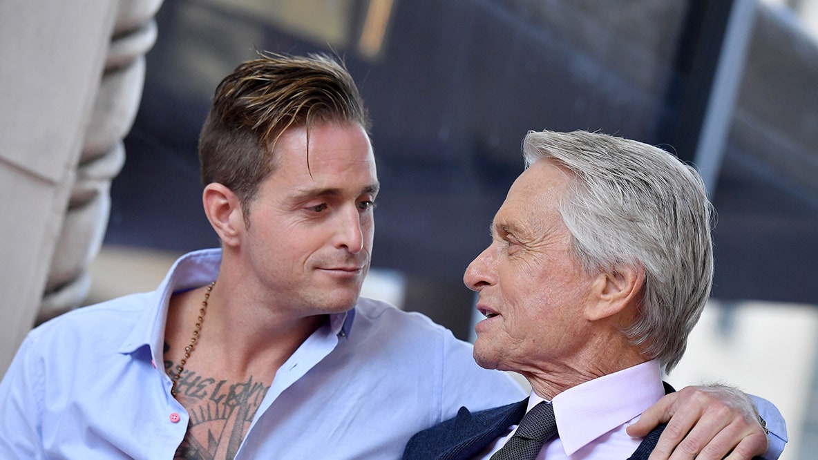 Michael Douglas con il figlio Cameron