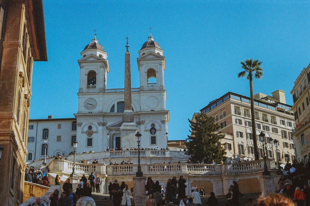 Un dettaglio della scalinata di Trinità dei Monti