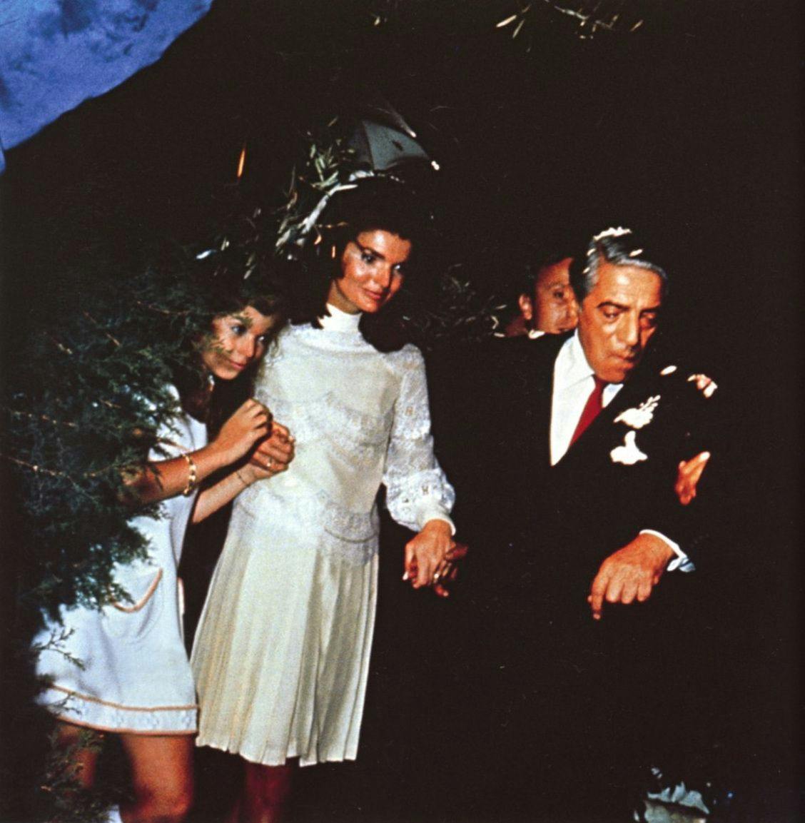 Una foto del matrimonio di Jackie Kennedy con Aristotele Onassis