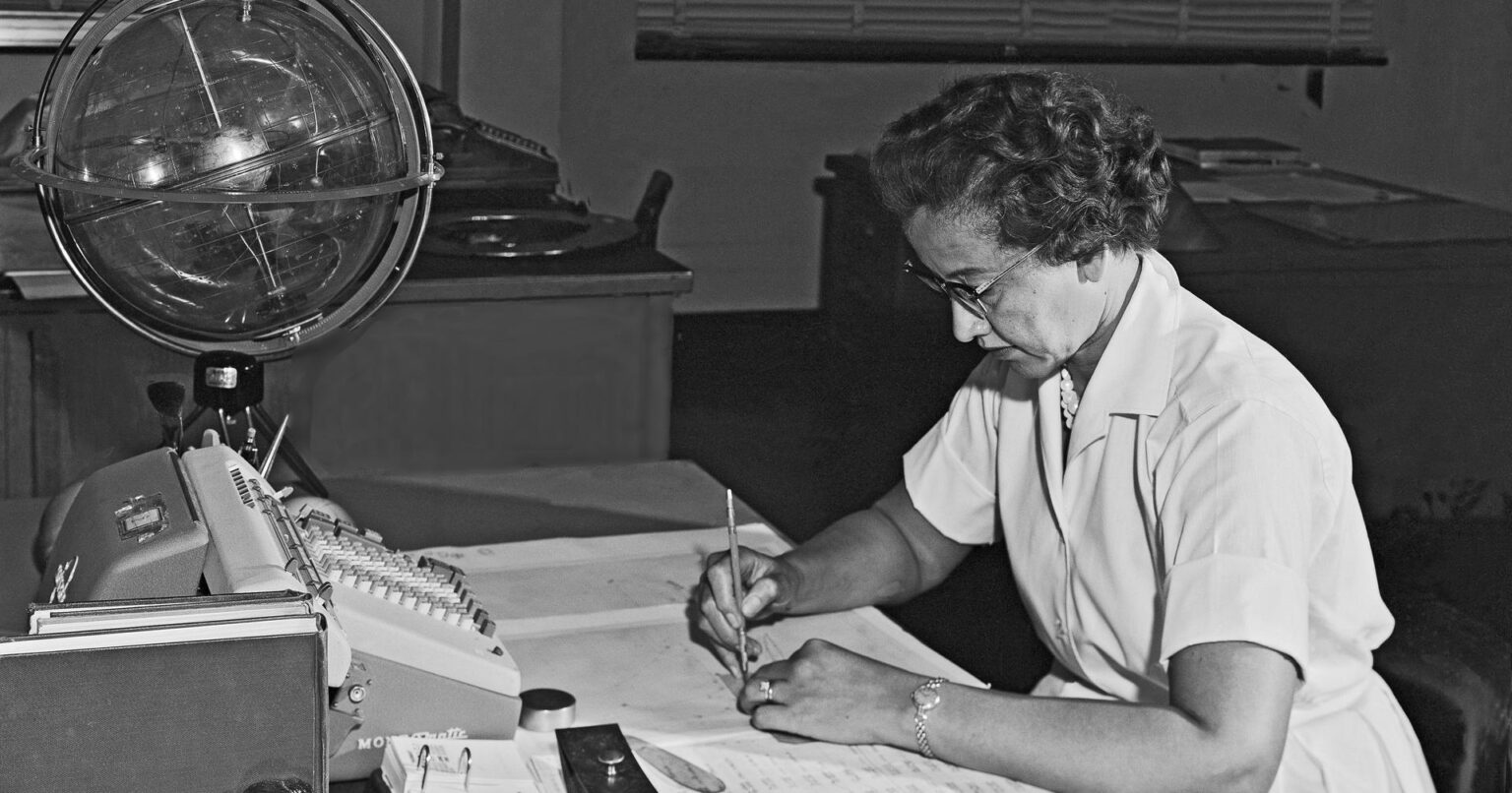 Katherine Johnson al lavoro