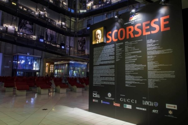 Un pannello dedicato a Martin Scorsese nel Museo del Cinema Torino