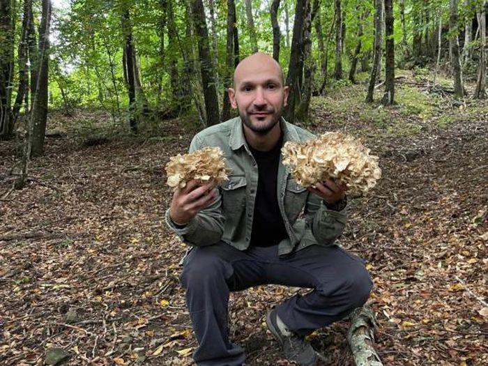 Roberto Carta con i Maitake