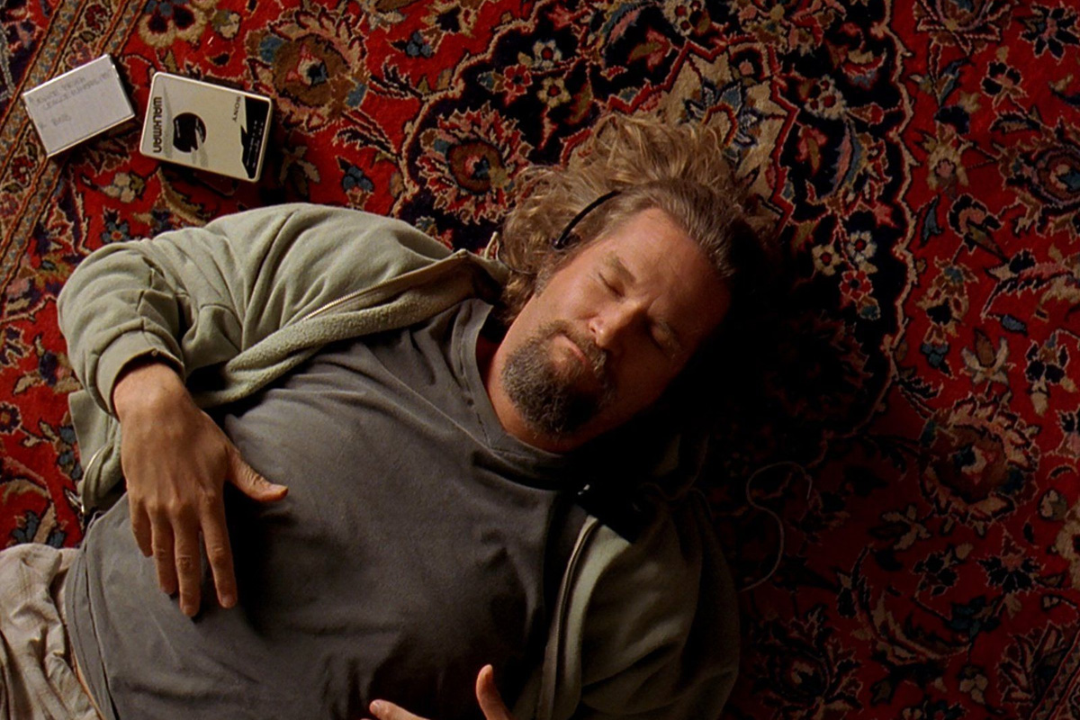 Jeff Bridges in una scena di Il grande Lebowski